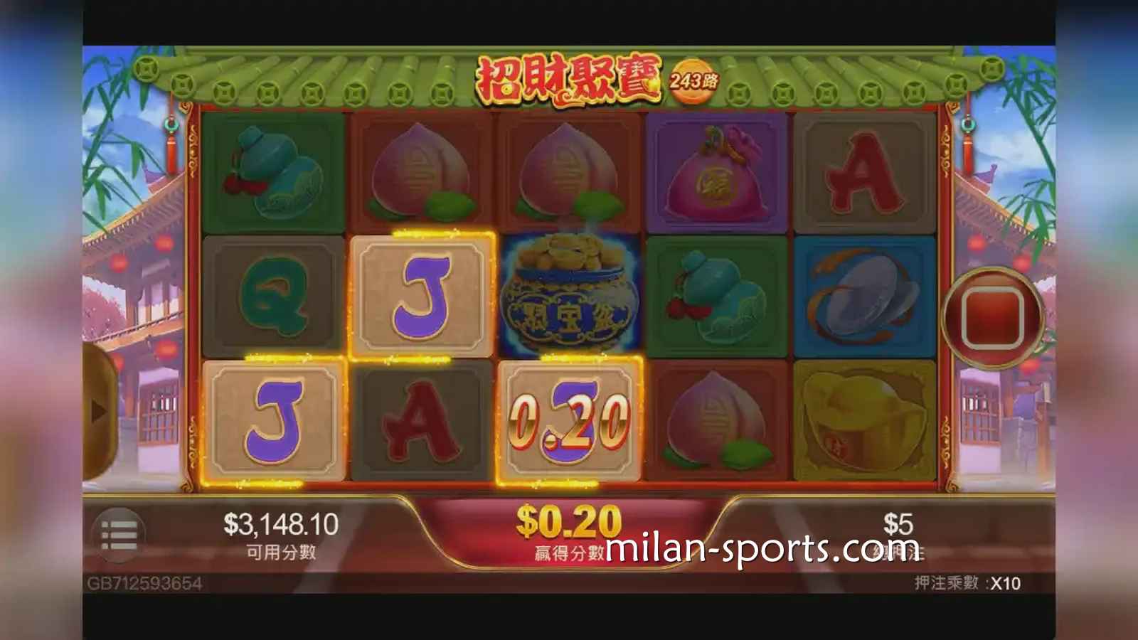 开宝体育：《聚宝财神》老虎机，多多聚宝获取高额奖励